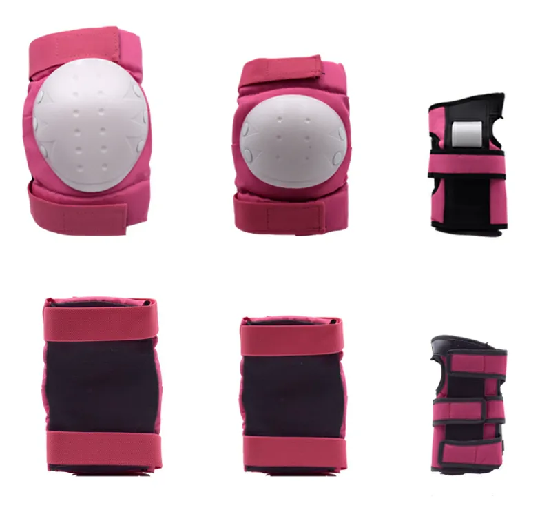 Skybulls Skate Knee Elbow and Wrist Pads Pink